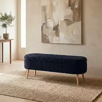 Pufas, „Hanah Home“, Toskanos juodas, 90 x 46 x 35