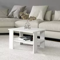 Kavos staliukas, „Hanah Home“, baltas, 60 x 37 x 45