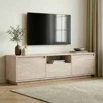 TV staliukas, „Hanah Home“, travertinas, 160 x 42 x 30