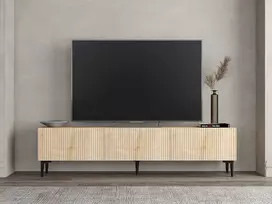 TV staliukas, „Hanah Home“, safyro ąžuolo spalvos, 180 x 45 x 31,4 cm