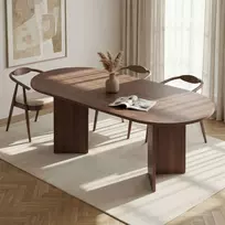 Išskleidžiamas valgomojo stalas, „Hanah Home“, „Milano Walnut“, 160 x 75 x 90