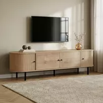 TV staliukas, „Hanah Home“, safyro ąžuolo spalvos, 180 x 47 x 40