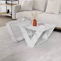 Kavos staliukas, „Hanah Home“, Carrara marmuras, 110 x 40 x 60