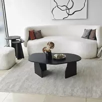 Kavos staliukas, „Hanah Home“, juodas, 100 x 35 x 60