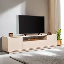 TV staliukas, Hanah Home, audinės medienos travertinas, 180 x 44,6 x 44,5
