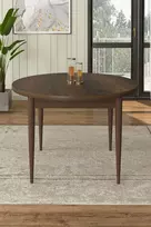 Valgomojo stalas, „Hanah Home“, baroko stiliaus, rudas, 90 x 75 x 90