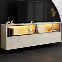 TV staliukas, „Hanah Home“, travertinas, 180 x 67 x 32