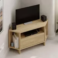 TV staliukas, „Hanah Home“, safyro ąžuolo spalvos, 95,7 x 45 x 35,4 cm