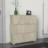 Batų spintelė, „Hanah Home“, travertinas, smiltainis, 90 x 93 x 30