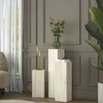 Šoninių staliukų komplektas, „Hanah Home“, travertinas, 20 x 80 x 18,2