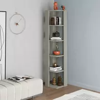 Knygų lentyna, „Hanah Home“, pelenų žalia, 31,8 x 160,8 x 31,8