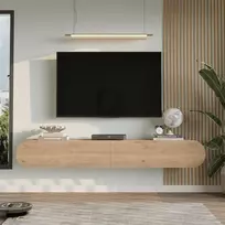 TV staliukas, Hanah Home, ąžuolo spalvos, 200 x 29,6 x 31,6