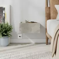 Naktinis staliukas, „Hanah Home“, smiltainis Travertinas, 38,4 x 18,5 x 31