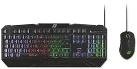 MediaRange MRGS102 klaviatūra Pelė įskaityta Žaidimams USB QWERTZ Vokiečių Juoda
