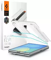 „Spigen“ grūdintas stiklas „GLAS.TR EZ FIT PRO AC“, 2 vnt. rinkinys, skirtas „Galaxy Z Fold 8“, skaidrus (8800337250718-AGL11943)