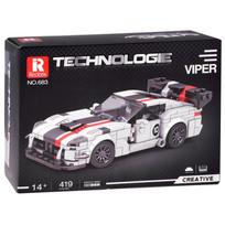 Konstruktorius, automobilis Technologie Viper ZA5784, 419 vnt., balta sp./juoda sp./raudona sp.