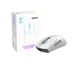 MSI Gaming Mouse FORGE GM340 WIRELESS Wireless 2.4 GHz, Bluetooth, USB White