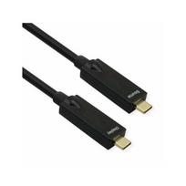 Kabel USB Roline 3.2 Gen 2, AOC, C-C, M/M, 10Gbit/s, 4K 60 Hz, PD (Power Delivery) 60 W, Black, 15 m | 7630049635388 | 7630049635388
