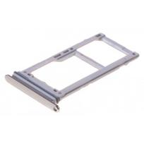 SIM kortelės laikiklis Samsung S10e/ S10/ S10+ DUAL baltas (sidabrinis) (Prism White) originalus (used Grade A)