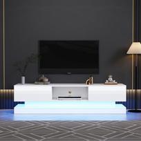 TV stalas su LED, 160x35x40.5cm, 2 stalčiai, 60 coliams, 1 vnt