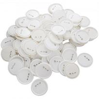 Mygtukų ženkliukų dalių rinkinys, 200 rinkinių, 7,5 cm, metalas plastikas, rankdarbiai DIY