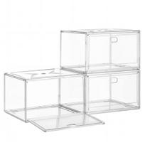 Batai laikymo dėžių rinkinys 3 vnt. 36x27x21 cm skaidrus plastikas