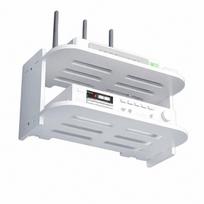 Išmaniojo (Smart TV) ir televizoriaus priedas Dviejų lygių WiFi maršrutizatoriaus lentyna, be gręžimo, 1 vnt.