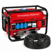 Benzininis generatorius Walter Stahl PR8500W su 50 m ilginamuoju laidu