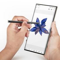 Stylet S Pen - SAMSUNG - S23 Ultra - Apvalus galiukas 0.7mm - Suderinamas su oficialiu dėklu - Multifunkcinis
