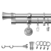 Metalinė Dviguba Užuolaida 260 Cm 19/19 Mm Matt Chrome Prince Swivel Finial