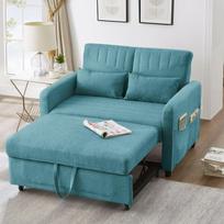Ištraukiama sofa-lova, 3 padėtys, medžiaga linas, 166x95 cm