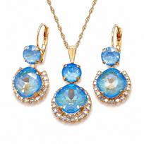 Papuošalų rinkinys moterims „Clarice VI (Ocean DeLite)“ su Swarovski® kristalais