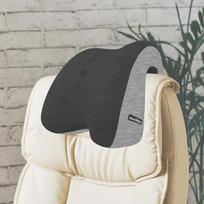 Kėdės galvos atramos pagalvė iš atminties putų kaklui, skalbiama, ergonomiška, daugiafunkcinė atrama black gray gray