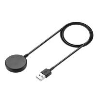 Belaidis įkrovimo laidas, skirtas Samsung Galaxy Watch 6 classic 5 pro 4 3 Active 1 2 40 41mm, sportinis USB maitinimo laidas, įkrovimo stotelės laidas black