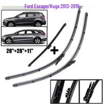 Ford Kuga/Escape 2013-2019 Front & Rear Windshield Wiper Blades 28 +28 . Rear Single black