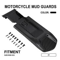 Rear Mud Guard Fender for SUR-RON Light Bee X/S, Carbon Fiber Style Rear Wheel Splash Protector  Selling Points 6*6*30cm juoda