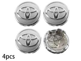 4 vnt. 56/57 mm automobilio padangos ratlankio centrinio dangtelio ženklelis Toyota C-hr Prado Yaris Rav4 Prius Hilux Avensis Corolla Camry priedui gray