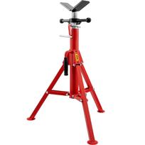 VEVOR V Head Pipe Stand 0.3-30.5 cm Capacity, Adjustable Height 71.1-132.1 cm, Pipe Stands 1133.9 kg Load Capacity, Portable Folding Pipe Stands