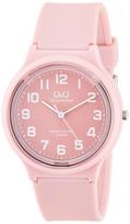 CITIZEN Q&Q Solar Powered Watch, Simple Easy-to-Read Design, 10ATM Water Resistant, No Battery Replacement Needed, Pink rožinė