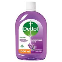 Dettol skystas dezinfekantas grindų valymui, paviršių dezinfekcijai, asmeninei higienai (Levandų žiedai, 1L) ir prausiklis bei dušo želė moterims pink