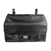 Large Capacity Stall Front Bag Horse Grooming Supply Holder with Top Loading Design Double Layer Storage Bag Enduring 1 black