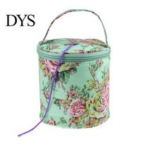 Nešiojami mezgimo verpalų laikymo krepšiai, nėrimo adatų kabliukai Small Bucket Bag gray