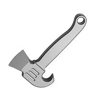 Titaniums Alloys Keychain Pendant Small Prybar Multitool Bottles Box Opener Multifunctional Small Crowbars Camping Tool white