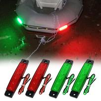 8 vnt. raudonos, žalios valties navigacinės LED lempos, galinės lempos, valčių dešinysis bortas, 12V Red  green gray