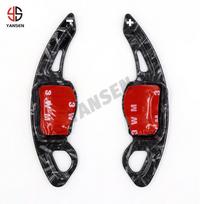 Paddle shifter for VW Golf 5 MK5 GOLF 6 MK6 gti Steering Wheel Paddle Shift Carbon Sticker Accessories ABS Forged red