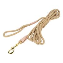 5 Meter Extended Length Pet Tracking Lead Thick Woven Nylon 5m Dog Walking Rope  Forest Hiking Dog Leash beige