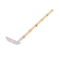 Stainless Steel Hot Pot Ladle Anti Scalding Heat Insulation Long Handle Hotpot Ladle Bamboo Handle Leaky Spoon beige
