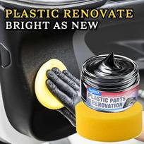 Auto Interior Black Trim Restorer Wax, Tire Shine & Dressing Gel, Plastic Trim Renewal, Scratch Remover for Car Detailing 30g