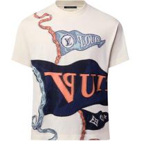 LOUIS VUITTON Intarsia Graphic T Shirt 1AIHZZ M0 white
