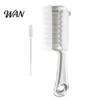 Hair Oil Applicator Comb Comb, Refillable Scalp for Growth & Application Massage, Minoxidil Roller Ball Men Women Easy Clean Massager white